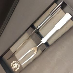 Carvel Hall 2 Piece Carving Set Knife and Fork Stainless Steel Never Used